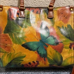 Patricia Nash Watercolor Butterfly Ava Satchel